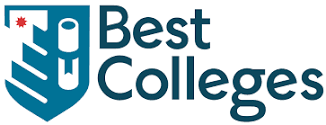 Navy Text on a white background that says "Best Colleges". 